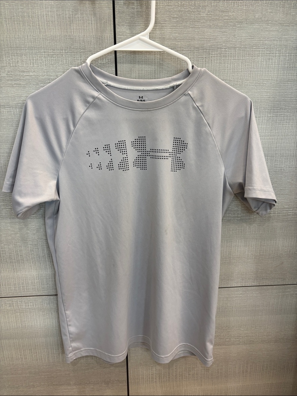Under Armour Boy’s Light Gray Short Sleeve Performance Tee